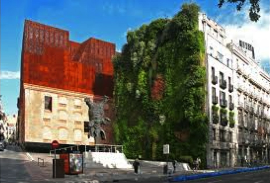 Jardín vertical de Caixa Fórum (Madrid)